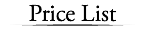 Price List